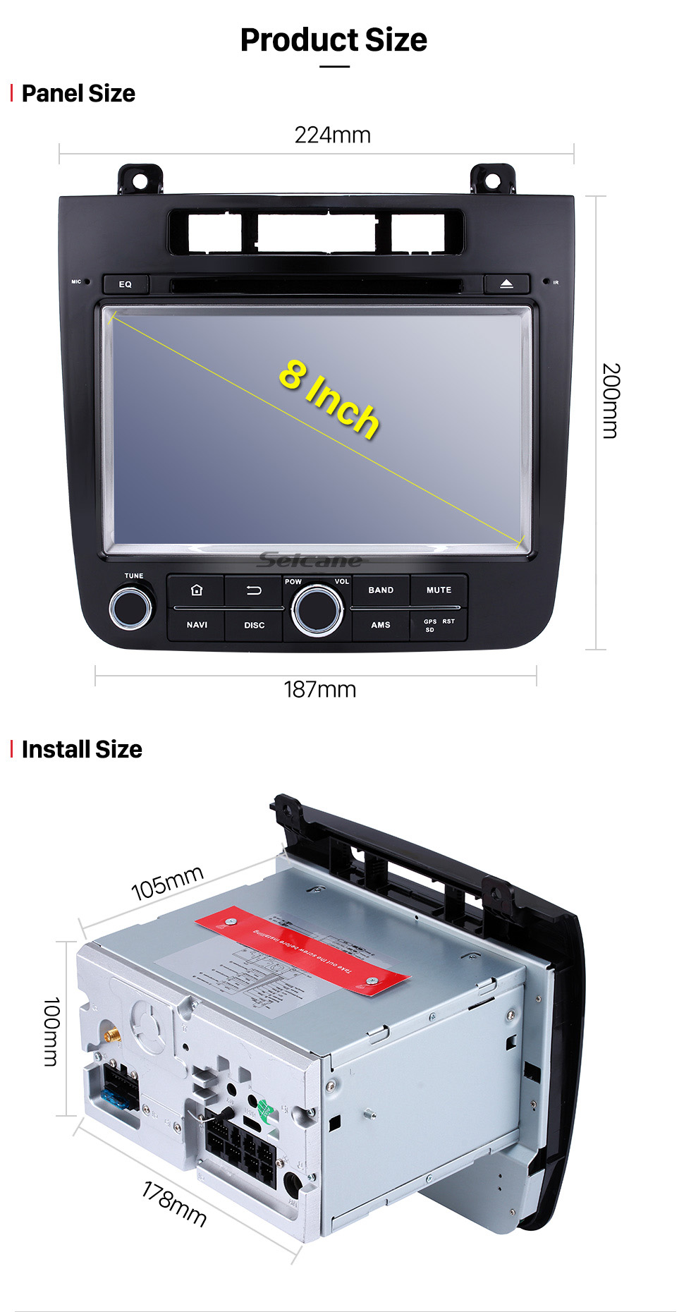 Seicane Android 5.1.1 2011-2014 VW Volkswagen TOUAREG Radio DVD player Bluetooth navigation system with Quad-core CPU 16 Flash HD touch screen OBD DVR Rear view camera TV Bluetooth 3G WIFI USB SD Seicane Android 5.1.1 2011-2014 VW Volkswagen TOUAREG Radio DVD player Bluetooth navigation system with Quad-core CPU 16 Flash HD touch screen OBD DVR Rear view camera TV Bluetooth 3G WIFI USB SD