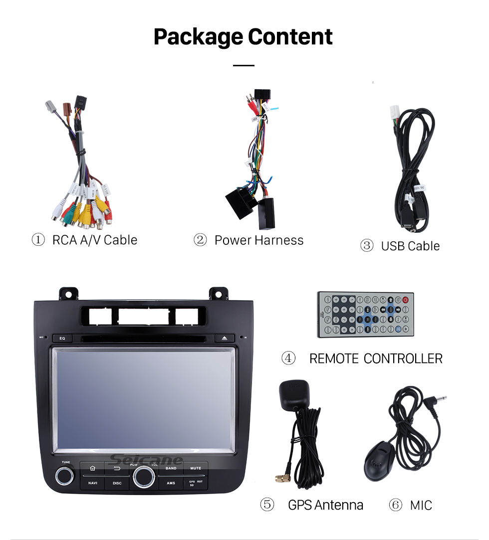 Seicane Android 5.1.1 2011-2014 VW Volkswagen TOUAREG Radio DVD player Bluetooth navigation system with Quad-core CPU 16 Flash HD touch screen OBD DVR Rear view camera TV Bluetooth 3G WIFI USB SD Seicane Android 5.1.1 2011-2014 VW Volkswagen TOUAREG Radio DVD player Bluetooth navigation system with Quad-core CPU 16 Flash HD touch screen OBD DVR Rear view camera TV Bluetooth 3G WIFI USB SD