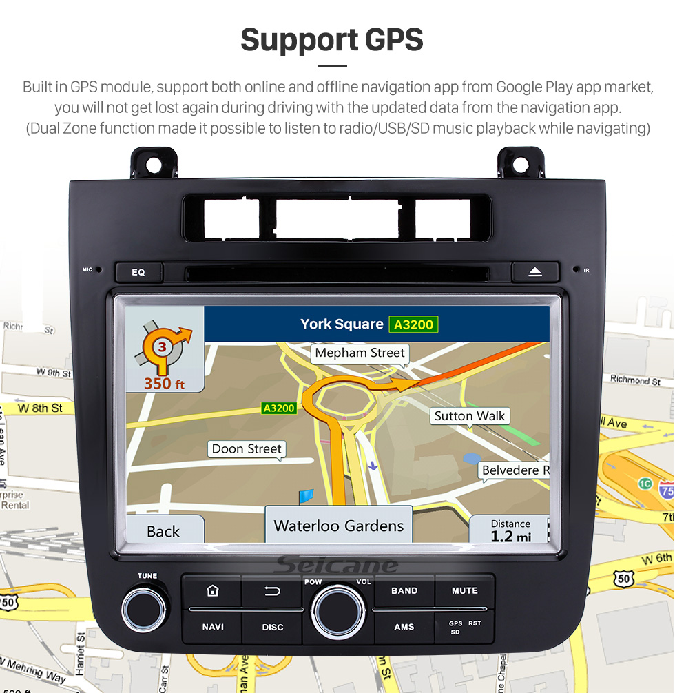 Seicane Android 5.1.1 2011-2014 VW Volkswagen TOUAREG Radio DVD player Bluetooth navigation system with Quad-core CPU 16 Flash HD touch screen OBD DVR Rear view camera TV Bluetooth 3G WIFI USB SD Seicane Android 5.1.1 2011-2014 VW Volkswagen TOUAREG Radio DVD player Bluetooth navigation system with Quad-core CPU 16 Flash HD touch screen OBD DVR Rear view camera TV Bluetooth 3G WIFI USB SD
