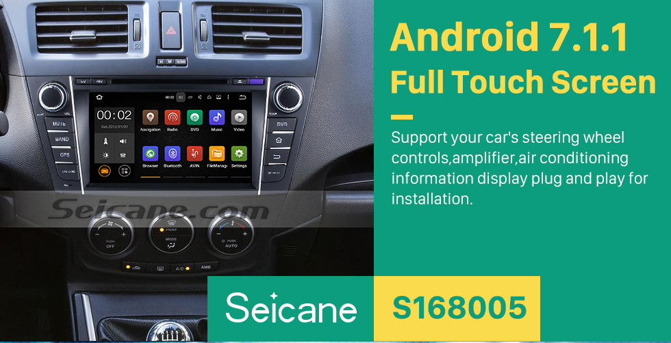 Seicane 2009-2012 Mazda PREMACY Android 7.1.1 DVD player Radio GPS navigation system Quad-core CPU 16G Flash Mirror link multi-touch screen OBD DVR Backup camera TV 3G WIFI USB SD Bluetooth Seicane 2009-2012 Mazda PREMACY Android 7.1.1 DVD player Radio GPS navigation system Quad-core CPU 16G Flash Mirror link multi-touch screen OBD DVR Backup camera TV 3G WIFI USB SD Bluetooth
