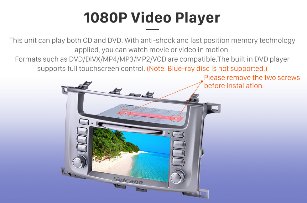 Seicane 1998-2007 Toyota Land Cruiser Android 7.1 GPS Radio navigation system with WIFI Bluetooth DVD player HD touch screen OBD DVR Backup camera TV 3G Mirror link USB SD 16G Flash Quad-core CPU Seicane 1998-2007 Toyota Land Cruiser Android 7.1 GPS Radio navigation system with WIFI Bluetooth DVD player HD touch screen OBD DVR Backup camera TV 3G Mirror link USB SD 16G Flash Quad-core CPU