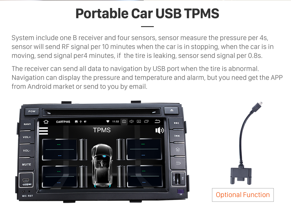 Seicane Aftermarket Android 8.1 Radio DVD Player Navigation System for 2010 2011 2012 KIA SORENTO with Bluetooth HD 1024*600 Touch Screen Mirror link GPS OBD2 DVR TV USB SD 3G WIFI Rearview Camera 16G Flash Quad-core CPU HD 1080P Video Steering Wheel Control Seicane Aftermarket Android 8.1 Radio DVD Player Navigation System for 2010 2011 2012 KIA SORENTO with Bluetooth HD 1024*600 Touch Screen Mirror link GPS OBD2 DVR TV USB SD 3G WIFI Rearview Camera 16G Flash Quad-core CPU HD 1080P Video Steering Wheel Control