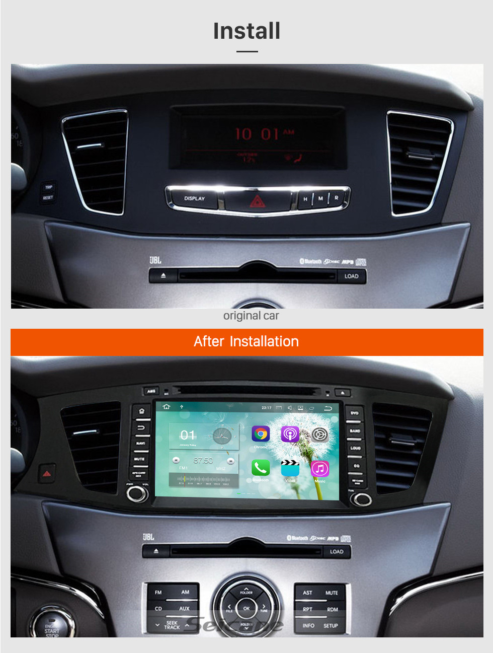 Seicane Android 5.1.1 Radio GPS DVD Player for 2009-2012 KIA Cadenza with HD 1024*600 touch screen Bluetooth navigation system OBD2 DVR Rearview camera TV 1080P Video 3G WIFI Steering Wheel Control USB SD Quad-core CPU Mirror link Seicane Android 5.1.1 Radio GPS DVD Player for 2009-2012 KIA Cadenza with HD 1024*600 touch screen Bluetooth navigation system OBD2 DVR Rearview camera TV 1080P Video 3G WIFI Steering Wheel Control USB SD Quad-core CPU Mirror link