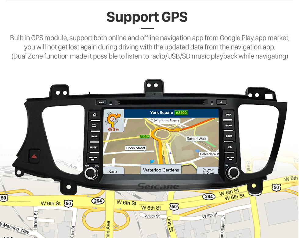 Seicane Android 5.1.1 Radio GPS DVD Player for 2009-2012 KIA Cadenza with HD 1024*600 touch screen Bluetooth navigation system OBD2 DVR Rearview camera TV 1080P Video 3G WIFI Steering Wheel Control USB SD Quad-core CPU Mirror link Seicane Android 5.1.1 Radio GPS DVD Player for 2009-2012 KIA Cadenza with HD 1024*600 touch screen Bluetooth navigation system OBD2 DVR Rearview camera TV 1080P Video 3G WIFI Steering Wheel Control USB SD Quad-core CPU Mirror link