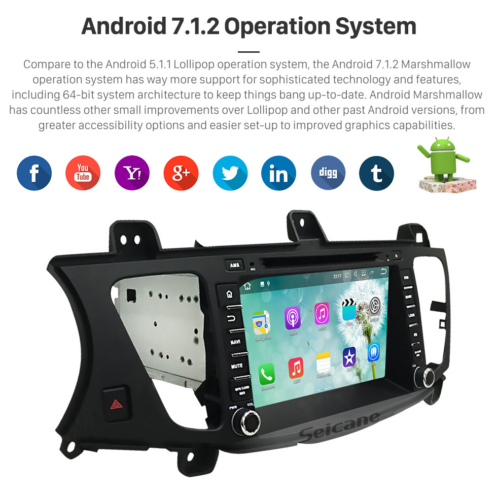 Seicane Android 5.1.1 Radio GPS DVD Player for 2009-2012 KIA Cadenza with HD 1024*600 touch screen Bluetooth navigation system OBD2 DVR Rearview camera TV 1080P Video 3G WIFI Steering Wheel Control USB SD Quad-core CPU Mirror link Seicane Android 5.1.1 Radio GPS DVD Player for 2009-2012 KIA Cadenza with HD 1024*600 touch screen Bluetooth navigation system OBD2 DVR Rearview camera TV 1080P Video 3G WIFI Steering Wheel Control USB SD Quad-core CPU Mirror link
