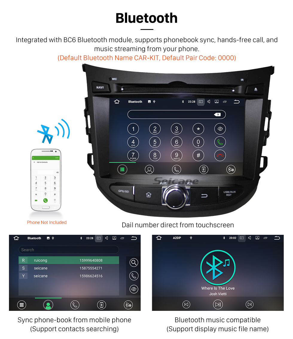 Seicane Android 5.1.1 2012 2013 Hyundai HB20 Radio DVD Player GPS navigation system HD 1024*600 touch screen OBD2 DVR Rearview camera TV 1080P Video 3G WIFI Steering Wheel Control Bluetooth USB SD Quad-core CPU Mirror link Seicane Android 5.1.1 2012 2013 Hyundai HB20 Radio DVD Player GPS navigation system HD 1024*600 touch screen OBD2 DVR Rearview camera TV 1080P Video 3G WIFI Steering Wheel Control Bluetooth USB SD Quad-core CPU Mirror link