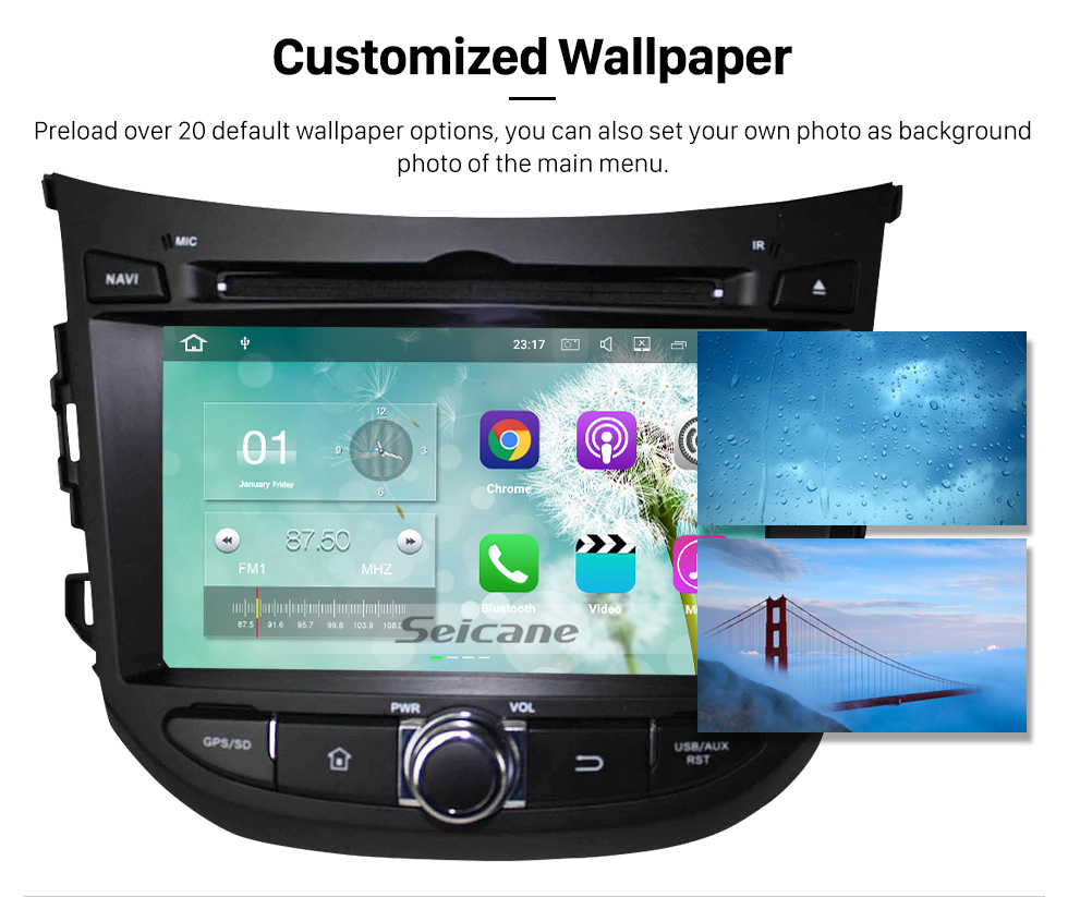 Seicane Android 5.1.1 2012 2013 Hyundai HB20 Radio DVD Player GPS navigation system HD 1024*600 touch screen OBD2 DVR Rearview camera TV 1080P Video 3G WIFI Steering Wheel Control Bluetooth USB SD Quad-core CPU Mirror link Seicane Android 5.1.1 2012 2013 Hyundai HB20 Radio DVD Player GPS navigation system HD 1024*600 touch screen OBD2 DVR Rearview camera TV 1080P Video 3G WIFI Steering Wheel Control Bluetooth USB SD Quad-core CPU Mirror link