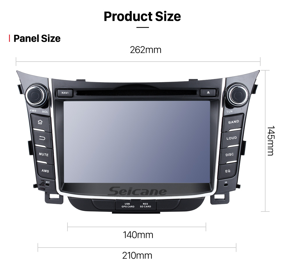 Seicane 2011 2012 2013 Hyundai I30 Android 5.1.1 Radio GPS navigation system with Bluetooth DVD Player HD 1024*600 touch screen OBD2 DVR Rearview camera TV 1080P Video 3G WIFI Steering Wheel Control USB SD Quad-core CPU Mirror link Seicane 2011 2012 2013 Hyundai I30 Android 5.1.1 Radio GPS navigation system with Bluetooth DVD Player HD 1024*600 touch screen OBD2 DVR Rearview camera TV 1080P Video 3G WIFI Steering Wheel Control USB SD Quad-core CPU Mirror link