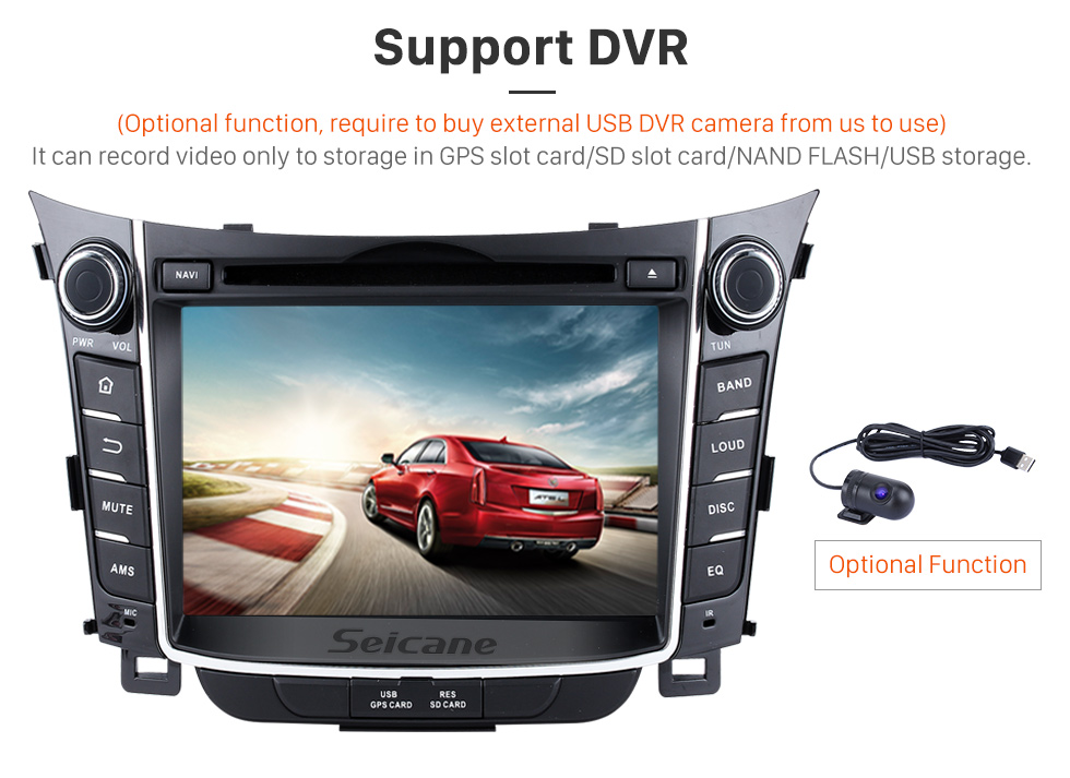 Seicane 2011 2012 2013 Hyundai I30 Android 5.1.1 Radio GPS navigation system with Bluetooth DVD Player HD 1024*600 touch screen OBD2 DVR Rearview camera TV 1080P Video 3G WIFI Steering Wheel Control USB SD Quad-core CPU Mirror link Seicane 2011 2012 2013 Hyundai I30 Android 5.1.1 Radio GPS navigation system with Bluetooth DVD Player HD 1024*600 touch screen OBD2 DVR Rearview camera TV 1080P Video 3G WIFI Steering Wheel Control USB SD Quad-core CPU Mirror link