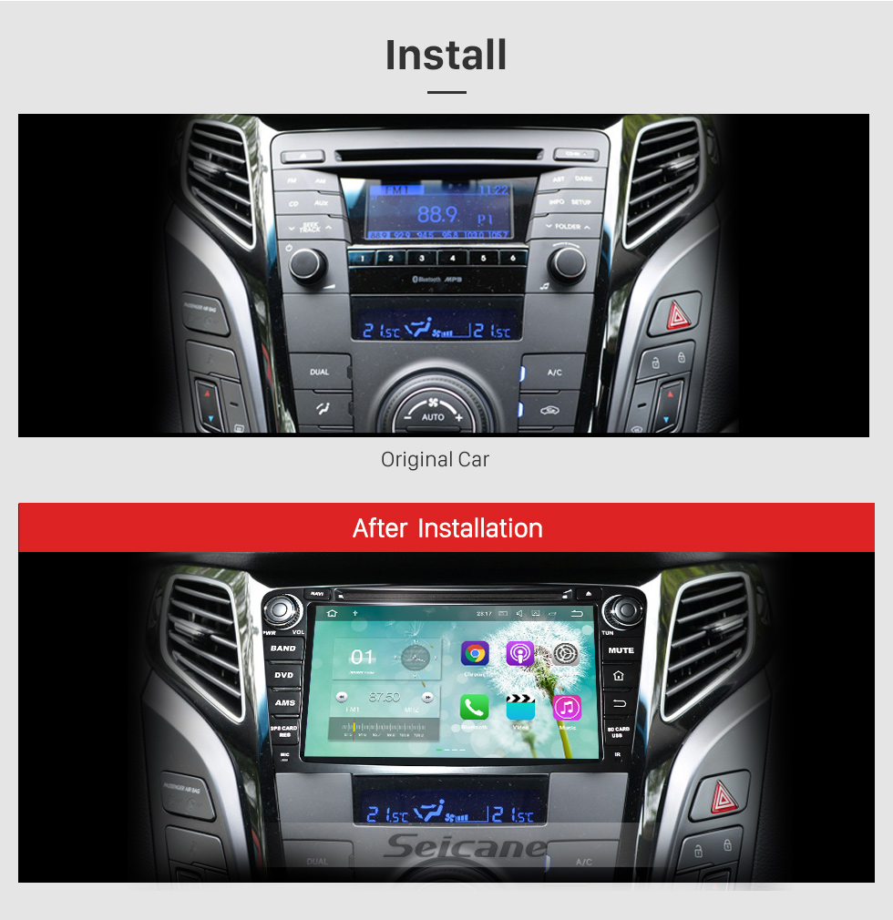 Seicane 2011 2012 2013 Hyundai I40 Android 5.1.1 Radio HD 1024*600 touch screen DVD GPS navigation system with Bluetooth OBD2 DVR Rearview camera TV 1080P Video 3G WIFI Steering Wheel Control USB SD Mirror link Quad-core CPU Seicane 2011 2012 2013 Hyundai I40 Android 5.1.1 Radio HD 1024*600 touch screen DVD GPS navigation system with Bluetooth OBD2 DVR Rearview camera TV 1080P Video 3G WIFI Steering Wheel Control USB SD Mirror link Quad-core CPU
