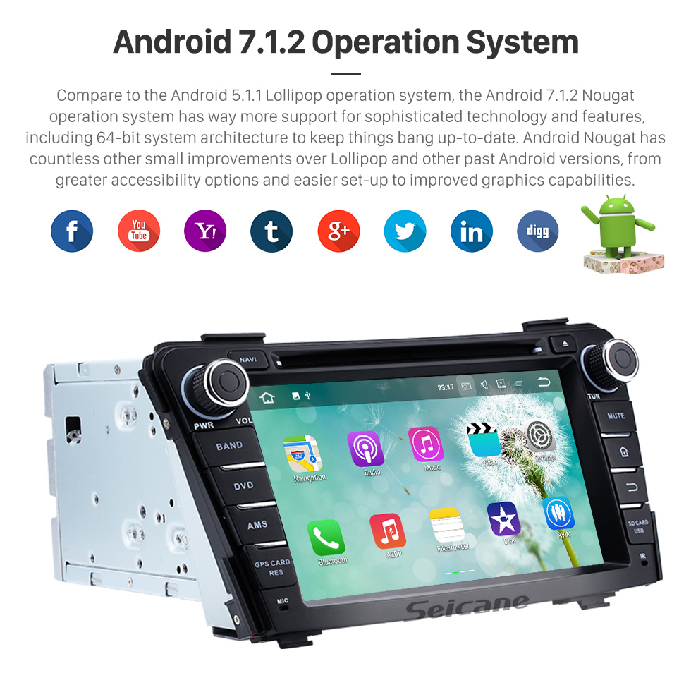 Seicane 2011 2012 2013 Hyundai I40 Android 5.1.1 Radio HD 1024*600 touch screen DVD GPS navigation system with Bluetooth OBD2 DVR Rearview camera TV 1080P Video 3G WIFI Steering Wheel Control USB SD Mirror link Quad-core CPU Seicane 2011 2012 2013 Hyundai I40 Android 5.1.1 Radio HD 1024*600 touch screen DVD GPS navigation system with Bluetooth OBD2 DVR Rearview camera TV 1080P Video 3G WIFI Steering Wheel Control USB SD Mirror link Quad-core CPU