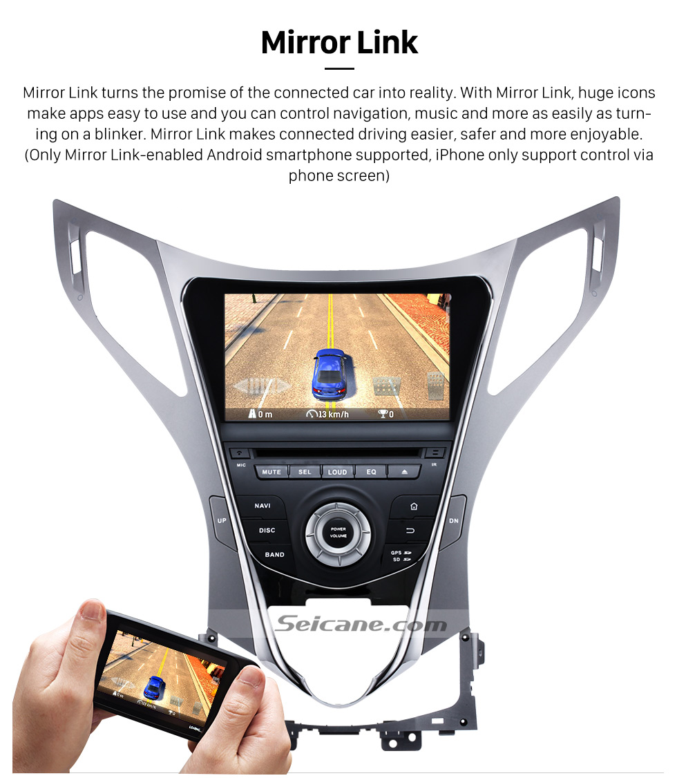 Seicane OEM Android 5.1 Radio GPS DVD player for 2011-2014 Hyundai HG with navigation system HD 1024*600 touch screen OBD2 DVR Rearview camera TV 3G WIFI Steering Wheel Control USB SD Bluetooth 1080P Video Quad-core CPU Mirror link Seicane OEM Android 5.1 Radio GPS DVD player for 2011-2014 Hyundai HG with navigation system HD 1024*600 touch screen OBD2 DVR Rearview camera TV 3G WIFI Steering Wheel Control USB SD Bluetooth 1080P Video Quad-core CPU Mirror link
