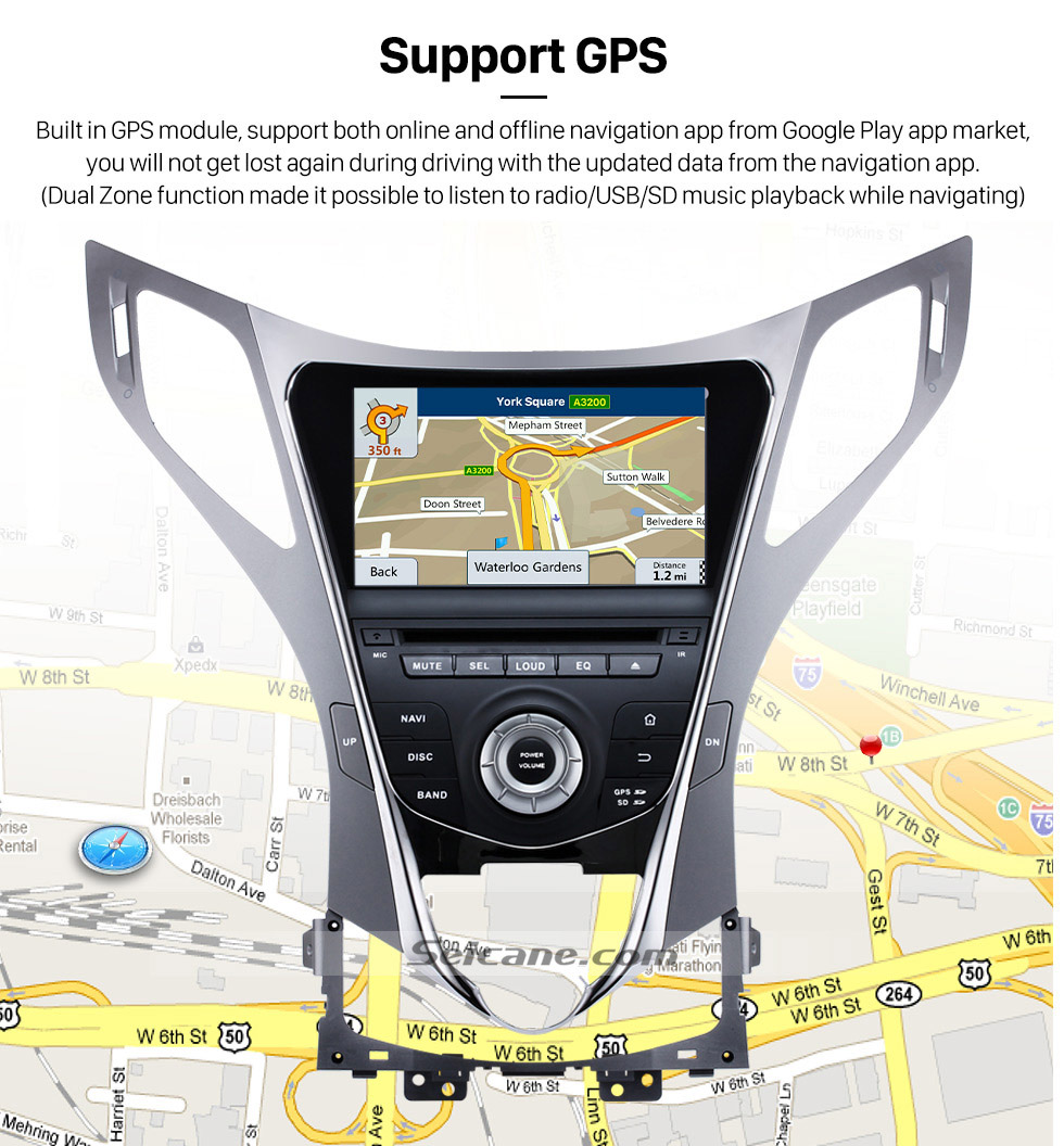 Seicane OEM Android 5.1 Radio GPS DVD player for 2011-2014 Hyundai HG with navigation system HD 1024*600 touch screen OBD2 DVR Rearview camera TV 3G WIFI Steering Wheel Control USB SD Bluetooth 1080P Video Quad-core CPU Mirror link Seicane OEM Android 5.1 Radio GPS DVD player for 2011-2014 Hyundai HG with navigation system HD 1024*600 touch screen OBD2 DVR Rearview camera TV 3G WIFI Steering Wheel Control USB SD Bluetooth 1080P Video Quad-core CPU Mirror link