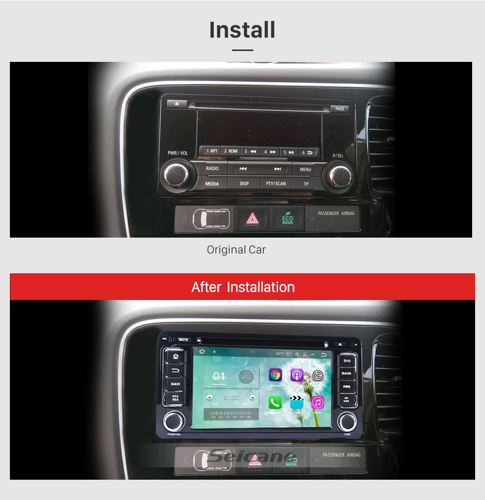 Seicane 2012-2015 Mitsubishi OUTLANDER Android 5.1.1 DVD player Radio Navigationssystem GPS Bluetooth touch screen Spiegel-Verbindung OBD2 DVR Rückfahr kamera TV 1080P Video 3G WIFI Lenkrad-Steuerung USB SD Vier Kern CPU Seicane 2012-2015 Mitsubishi OUTLANDER Android 5.1.1 DVD player Radio Navigationssystem GPS Bluetooth touch screen Spiegel-Verbindung OBD2 DVR Rückfahr kamera TV 1080P Video 3G WIFI Lenkrad-Steuerung USB SD Vier Kern CPU
