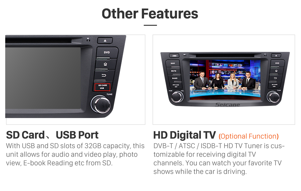 Seicane Quad-core Geely EX7 Android 5.1.1 Radio DVD player GPS navigation system HD 1024*600 touch screen Bluetooth OBD2 DVR Rearview camera TV 1080P Video 3G WIFI Steering Wheel Control USB SD Mirror link Seicane Quad-core Geely EX7 Android 5.1.1 Radio DVD player GPS navigation system HD 1024*600 touch screen Bluetooth OBD2 DVR Rearview camera TV 1080P Video 3G WIFI Steering Wheel Control USB SD Mirror link