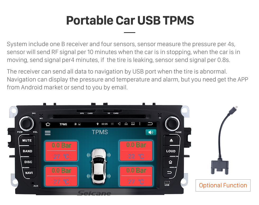 Seicane 2008-2010 Ford Focus Android 5.1.1 Radio GPS DVD player HD 1024*600 touch screen navigation system Bluetooth OBD2 DVR Rearview camera TV 1080P Video 3G WIFI Steering Wheel Control USB SD Quad-core CPU Mirror link Seicane 2008-2010 Ford Focus Android 5.1.1 Radio GPS DVD player HD 1024*600 touch screen navigation system Bluetooth OBD2 DVR Rearview camera TV 1080P Video 3G WIFI Steering Wheel Control USB SD Quad-core CPU Mirror link