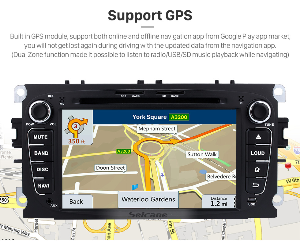 Seicane 2008-2010 Ford Focus Android 5.1.1 Radio GPS DVD player HD 1024*600 touch screen navigation system Bluetooth OBD2 DVR Rearview camera TV 1080P Video 3G WIFI Steering Wheel Control USB SD Quad-core CPU Mirror link Seicane 2008-2010 Ford Focus Android 5.1.1 Radio GPS DVD player HD 1024*600 touch screen navigation system Bluetooth OBD2 DVR Rearview camera TV 1080P Video 3G WIFI Steering Wheel Control USB SD Quad-core CPU Mirror link