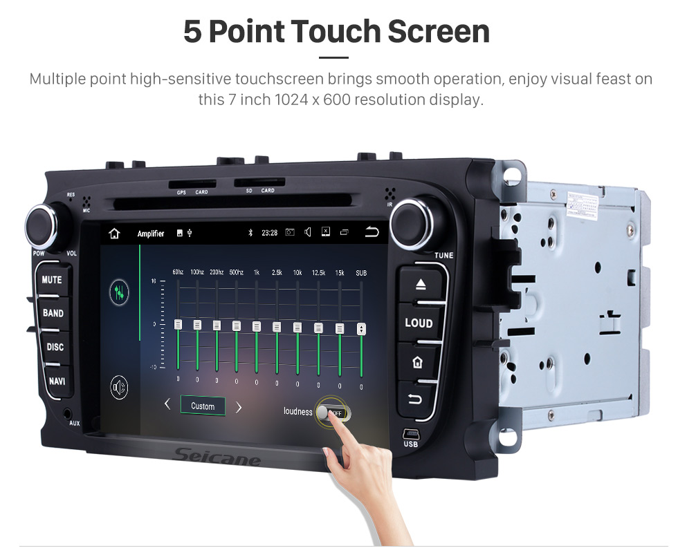 Seicane 2008-2010 Ford Focus Android 5.1.1 Radio GPS DVD player HD 1024*600 touch screen navigation system Bluetooth OBD2 DVR Rearview camera TV 1080P Video 3G WIFI Steering Wheel Control USB SD Quad-core CPU Mirror link Seicane 2008-2010 Ford Focus Android 5.1.1 Radio GPS DVD player HD 1024*600 touch screen navigation system Bluetooth OBD2 DVR Rearview camera TV 1080P Video 3G WIFI Steering Wheel Control USB SD Quad-core CPU Mirror link