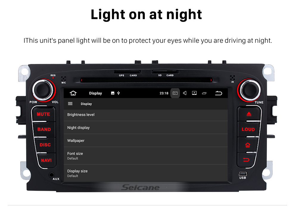 Seicane 2008-2010 Ford Focus Android 5.1.1 Radio GPS DVD player HD 1024*600 touch screen navigation system Bluetooth OBD2 DVR Rearview camera TV 1080P Video 3G WIFI Steering Wheel Control USB SD Quad-core CPU Mirror link Seicane 2008-2010 Ford Focus Android 5.1.1 Radio GPS DVD player HD 1024*600 touch screen navigation system Bluetooth OBD2 DVR Rearview camera TV 1080P Video 3G WIFI Steering Wheel Control USB SD Quad-core CPU Mirror link
