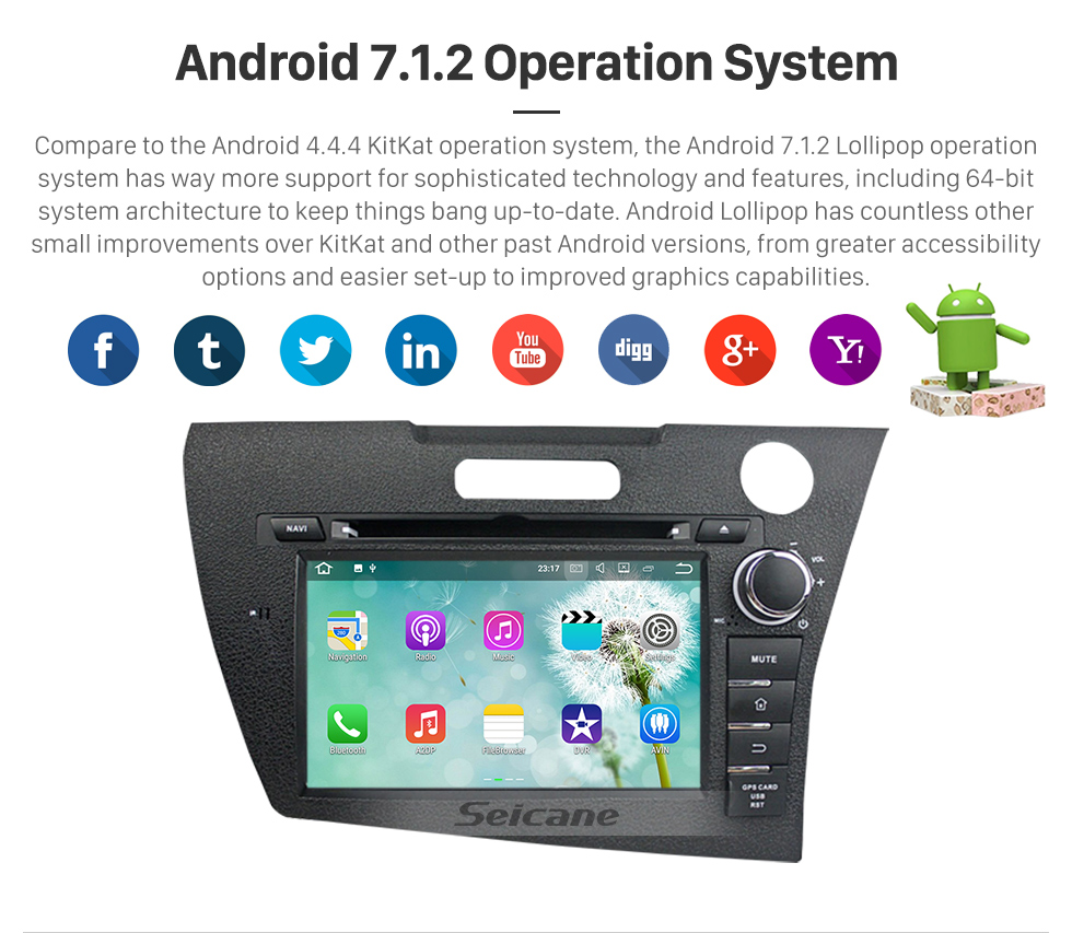 Seicane 1024*600 touchscreen 2011 2012 2013 Honda CRZ Android 5.1.1 Radio GPS Navigation with Bluetooth 4G WiFi GPS Radio DVR 1080P Backup Camera DAB+ TPMS Seicane 1024*600 touchscreen 2011 2012 2013 Honda CRZ Android 5.1.1 Radio GPS Navigation with Bluetooth 4G WiFi GPS Radio DVR 1080P Backup Camera DAB+ TPMS