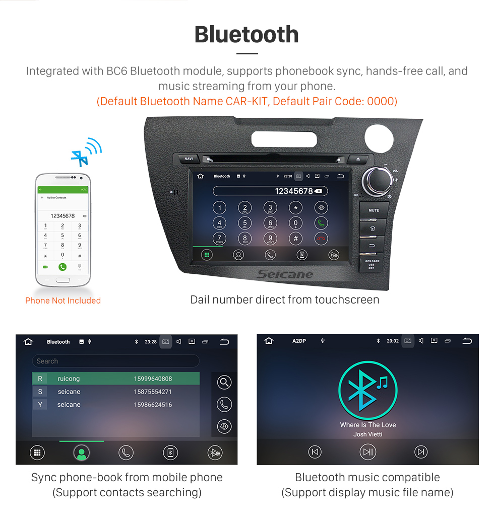 Seicane 1024*600 touchscreen 2011 2012 2013 Honda CRZ Android 5.1.1 Radio GPS Navigation with Bluetooth 4G WiFi GPS Radio DVR 1080P Backup Camera DAB+ TPMS Seicane 1024*600 touchscreen 2011 2012 2013 Honda CRZ Android 5.1.1 Radio GPS Navigation with Bluetooth 4G WiFi GPS Radio DVR 1080P Backup Camera DAB+ TPMS