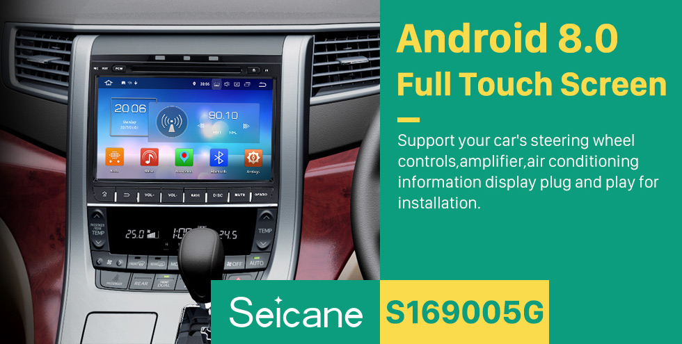 Seicane 9 inch Android 8.0 GPS navigation system for 2007-2014 TOYOTA Alphard Vellfire 350Z G with DVD player Bluetooth Radio Mirror link multi-touch screen OBD DVR Rearview camera TV USB SD WIFI Seicane 9 inch Android 8.0 GPS navigation system for 2007-2014 TOYOTA Alphard Vellfire 350Z G with DVD player Bluetooth Radio Mirror link multi-touch screen OBD DVR Rearview camera TV USB SD WIFI