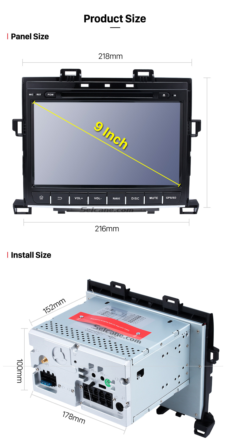 Seicane 9 inch Android 8.0 GPS navigation system for 2007-2014 TOYOTA Alphard Vellfire 350Z G with DVD player Bluetooth Radio Mirror link multi-touch screen OBD DVR Rearview camera TV USB SD WIFI Seicane 9 inch Android 8.0 GPS navigation system for 2007-2014 TOYOTA Alphard Vellfire 350Z G with DVD player Bluetooth Radio Mirror link multi-touch screen OBD DVR Rearview camera TV USB SD WIFI