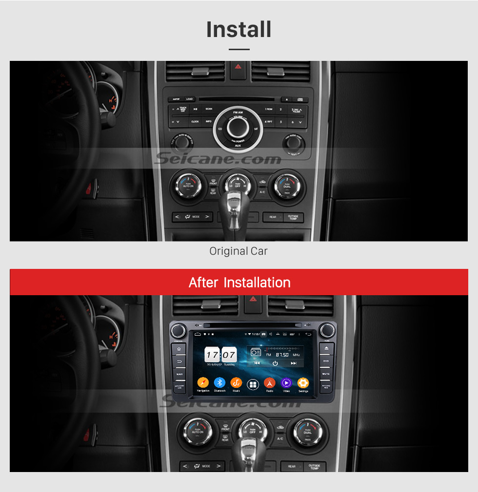 gps screen mazda cx navigation touch android dvd player system radio stereo wifi bluetooth mirror camera 2007 link dvr obd
