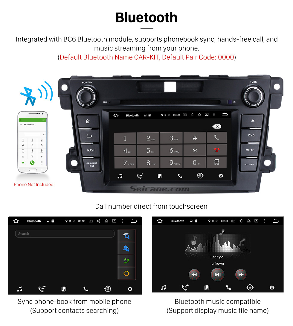 Seicane Android 9.0 HD 1024 * 600 Pantalla táctil Sistema de navegación GPS Radio para 2007-2014 Mazda CX-7 con reproductor de DVD Bluetooth Enlace espejo DVR TV Video WIFI Cámara de respaldo USB SD Control del volante OBD2 Seicane Android 9.0 HD 1024 * 600 Pantalla táctil Sistema de navegación GPS Radio para 2007-2014 Mazda CX-7 con reproductor de DVD Bluetooth Enlace espejo DVR TV Video WIFI Cámara de respaldo USB SD Control del volante OBD2