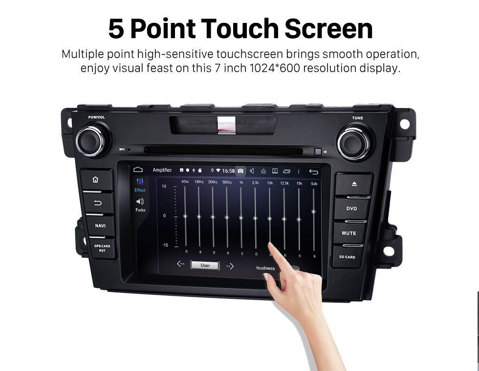Seicane Android 9.0 HD 1024 * 600 Pantalla táctil Sistema de navegación GPS Radio para 2007-2014 Mazda CX-7 con reproductor de DVD Bluetooth Enlace espejo DVR TV Video WIFI Cámara de respaldo USB SD Control del volante OBD2 Seicane Android 9.0 HD 1024 * 600 Pantalla táctil Sistema de navegación GPS Radio para 2007-2014 Mazda CX-7 con reproductor de DVD Bluetooth Enlace espejo DVR TV Video WIFI Cámara de respaldo USB SD Control del volante OBD2