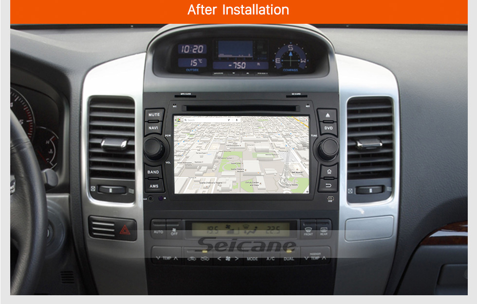 Seicane Android 8.0 1024*600 2002-2009 Lexus GX470 Radio DVD Player GPS Navigation System with Bluetooth Music 3G WiFi Mirror Link OBD2 Rearview Camera HD Multi-touch Screen 1080P USB SD Seicane Android 8.0 1024*600 2002-2009 Lexus GX470 Radio DVD Player GPS Navigation System with Bluetooth Music 3G WiFi Mirror Link OBD2 Rearview Camera HD Multi-touch Screen 1080P USB SD