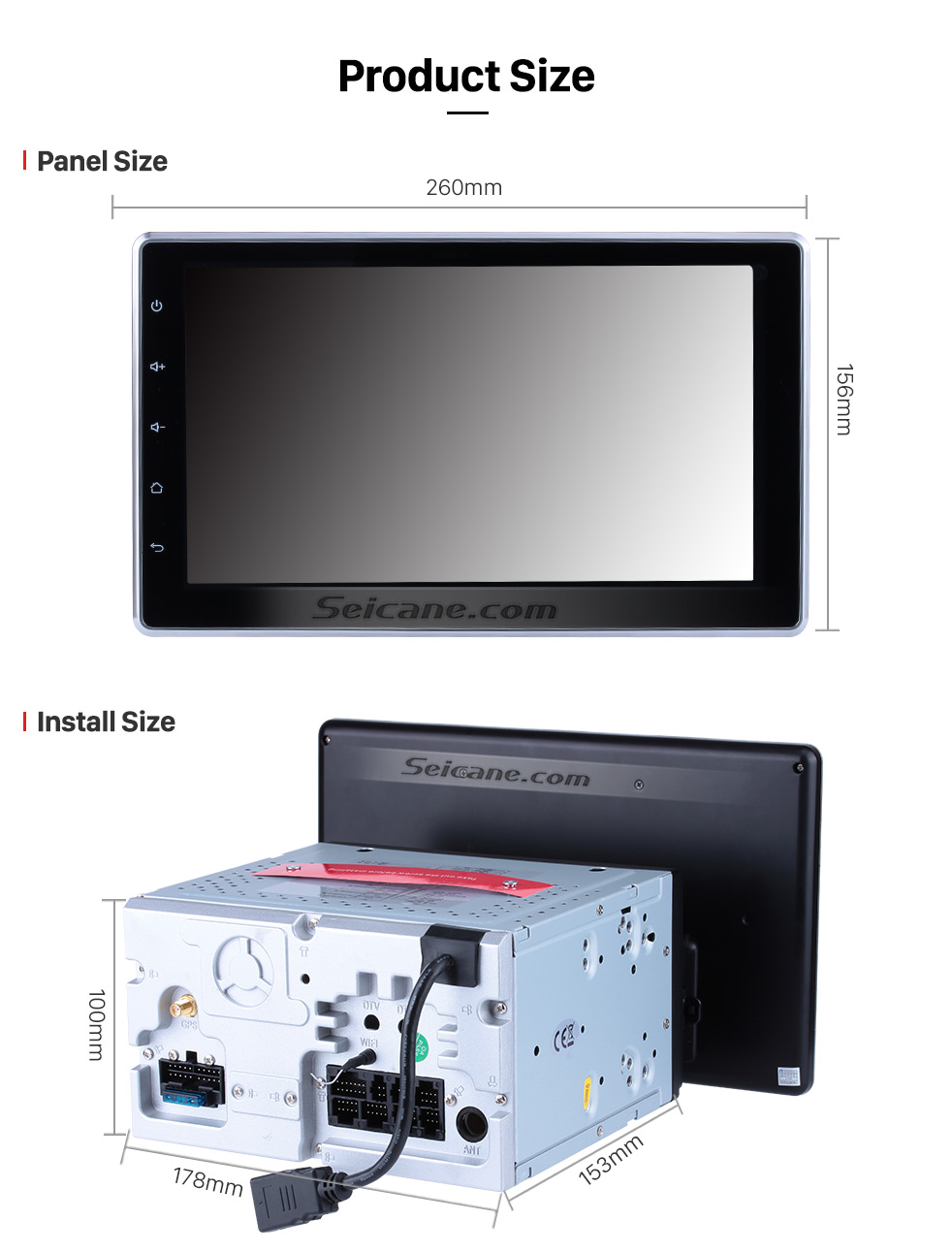 Seicane 10.1 pulgadas 2 DIN Universal 1024 * 600 Pantalla táctil Android 9.0 radio Sistema de navegación GPS con WIFI 3G Bluetooth Música USB OBD2 AUX Radio Cámara de respaldo Control del volante Seicane 10.1 pulgadas 2 DIN Universal 1024 * 600 Pantalla táctil Android 9.0 radio Sistema de navegación GPS con WIFI 3G Bluetooth Música USB OBD2 AUX Radio Cámara de respaldo Control del volante