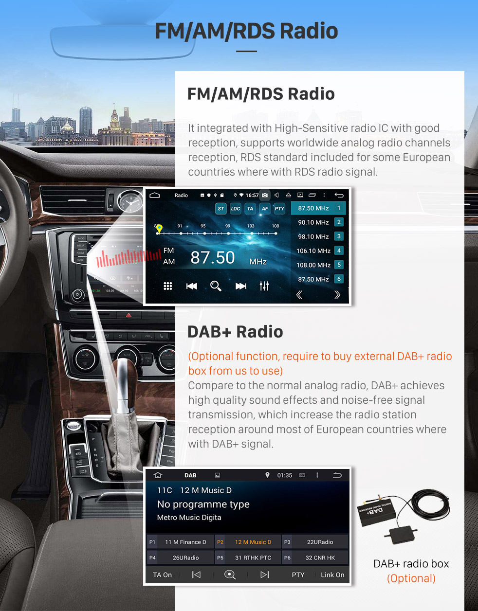 Seicane 10.1 pulgadas 2 DIN Universal 1024 * 600 Pantalla táctil Android 9.0 radio Sistema de navegación GPS con WIFI 3G Bluetooth Música USB OBD2 AUX Radio Cámara de respaldo Control del volante Seicane 10.1 pulgadas 2 DIN Universal 1024 * 600 Pantalla táctil Android 9.0 radio Sistema de navegación GPS con WIFI 3G Bluetooth Música USB OBD2 AUX Radio Cámara de respaldo Control del volante