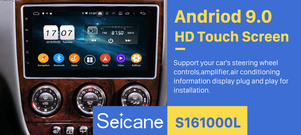 Seicane 10.1 pulgadas 2 DIN Universal 1024 * 600 Pantalla táctil Android 9.0 radio Sistema de navegación GPS con WIFI 3G Bluetooth Música USB OBD2 AUX Radio Cámara de respaldo Control del volante Seicane 10.1 pulgadas 2 DIN Universal 1024 * 600 Pantalla táctil Android 9.0 radio Sistema de navegación GPS con WIFI 3G Bluetooth Música USB OBD2 AUX Radio Cámara de respaldo Control del volante