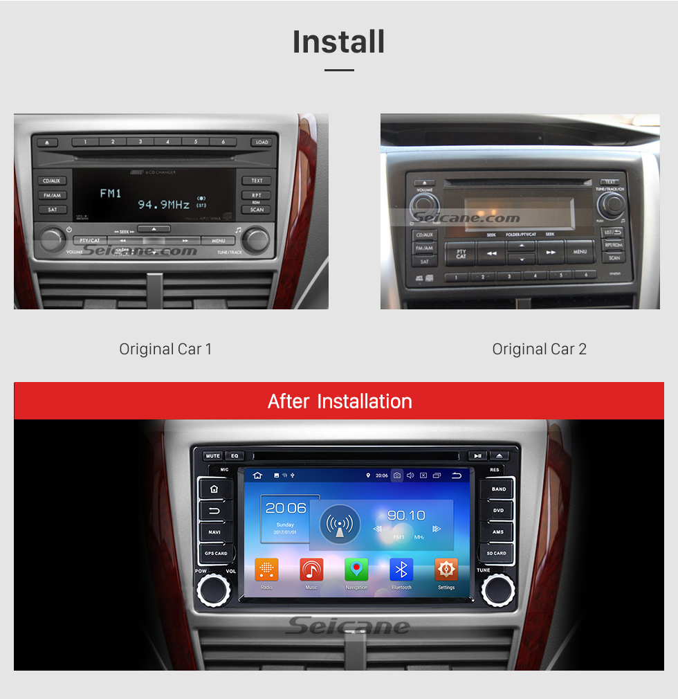 Seicane OEM Android 8.0 2008-2013 Subaru Forester Impreza Radio Bluetooth GPS Navigation DVD Player Car Stereo Support 1080P Video Backup Camera Steering Wheel Control Seicane OEM Android 8.0 2008-2013 Subaru Forester Impreza Radio Bluetooth GPS Navigation DVD Player Car Stereo Support 1080P Video Backup Camera Steering Wheel Control