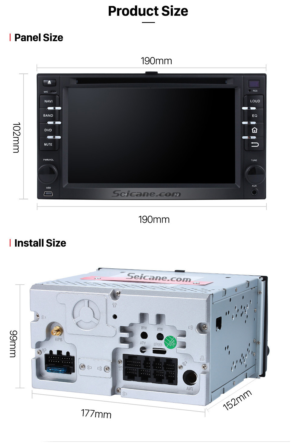 Seicane Android 9.0 Aftermarket Car Stereo for 2003-2009 KIA Spectra with Touchscreen Bluetooth Radio GPS DVD Player Navigation System OBD2 DVR Rearview camera TV 1080P Video 3G WIFI Steering Wheel Control USB Mirror link Seicane Android 9.0 Aftermarket Car Stereo for 2003-2009 KIA Spectra with Touchscreen Bluetooth Radio GPS DVD Player Navigation System OBD2 DVR Rearview camera TV 1080P Video 3G WIFI Steering Wheel Control USB Mirror link