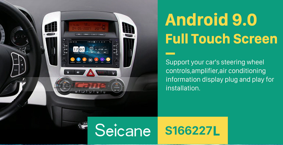 Seicane Android 9.0 Aftermarket Car Stereo for 2003-2009 KIA Spectra with Touchscreen Bluetooth Radio GPS DVD Player Navigation System OBD2 DVR Rearview camera TV 1080P Video 3G WIFI Steering Wheel Control USB Mirror link Seicane Android 9.0 Aftermarket Car Stereo for 2003-2009 KIA Spectra with Touchscreen Bluetooth Radio GPS DVD Player Navigation System OBD2 DVR Rearview camera TV 1080P Video 3G WIFI Steering Wheel Control USB Mirror link