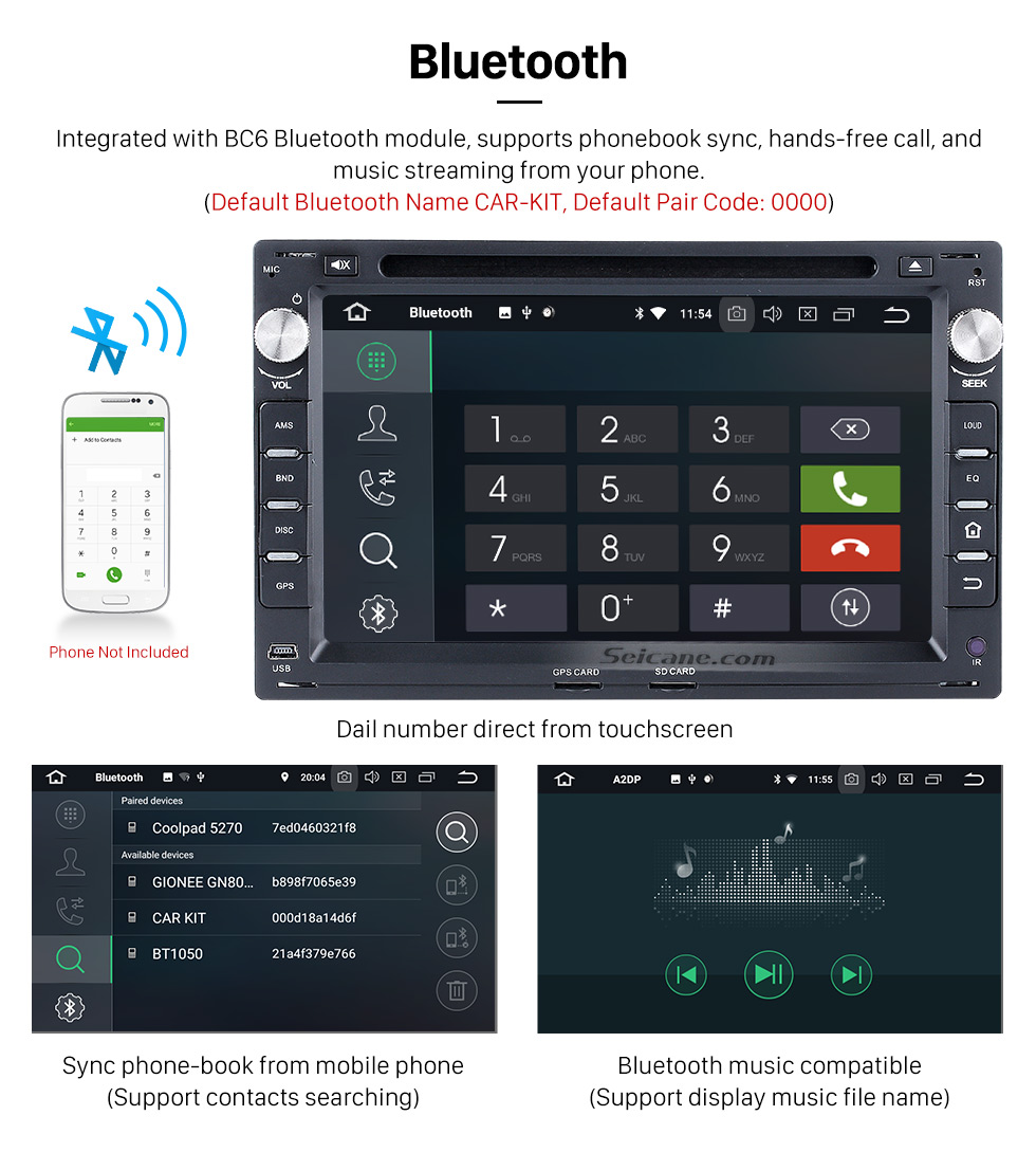 Seicane Android 8.0 In Dash GPS DVD Bluetooth System for 2001-2011 VW Volkswagen MK5 with Radio RDS 3G WiFi Mirror Link OBD2 HD 1080P Video Steering Wheel Control MP3 Seicane Android 8.0 In Dash GPS DVD Bluetooth System for 2001-2011 VW Volkswagen MK5 with Radio RDS 3G WiFi Mirror Link OBD2 HD 1080P Video Steering Wheel Control MP3