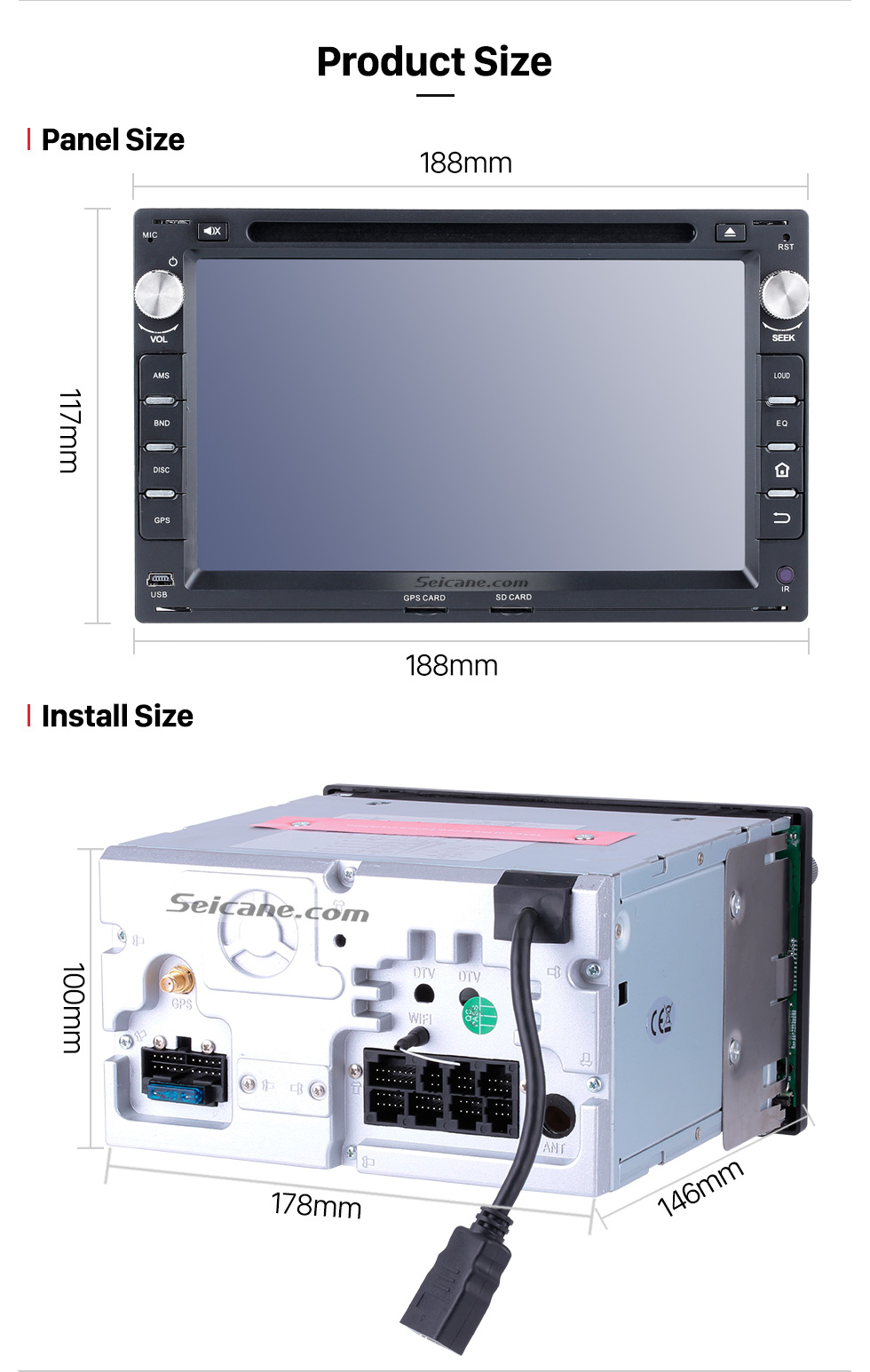 Seicane Android 8.0 In Dash GPS DVD Bluetooth System for 2001-2011 VW Volkswagen MK5 with Radio RDS 3G WiFi Mirror Link OBD2 HD 1080P Video Steering Wheel Control MP3 Seicane Android 8.0 In Dash GPS DVD Bluetooth System for 2001-2011 VW Volkswagen MK5 with Radio RDS 3G WiFi Mirror Link OBD2 HD 1080P Video Steering Wheel Control MP3