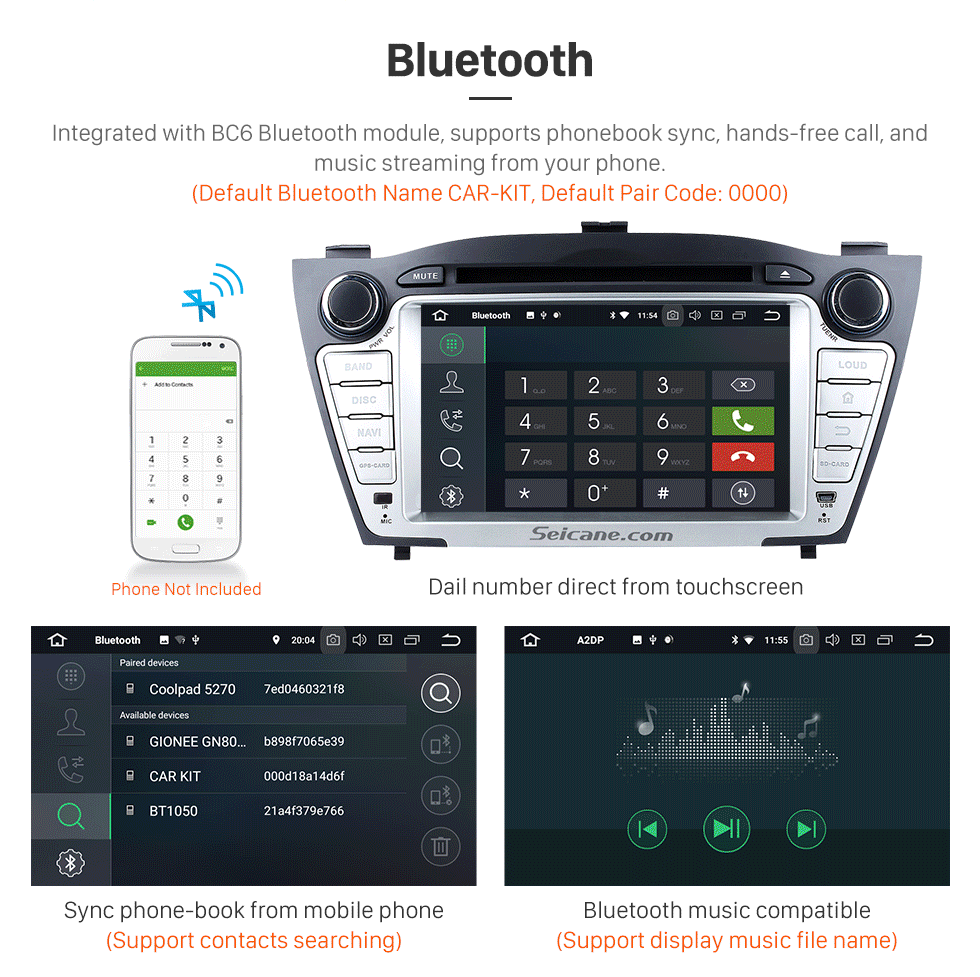 Seicane Android 8.0 GPS navigation system for 2009-2014 Hyundai TUCSON with DVD player Radio HD 1024*600 touch screen OBD2 DVR Rearview camera TV 1080P Video 3G WIFI Steering Wheel Control Bluetooth USB SD Mirror link Seicane Android 8.0 GPS navigation system for 2009-2014 Hyundai TUCSON with DVD player Radio HD 1024*600 touch screen OBD2 DVR Rearview camera TV 1080P Video 3G WIFI Steering Wheel Control Bluetooth USB SD Mirror link