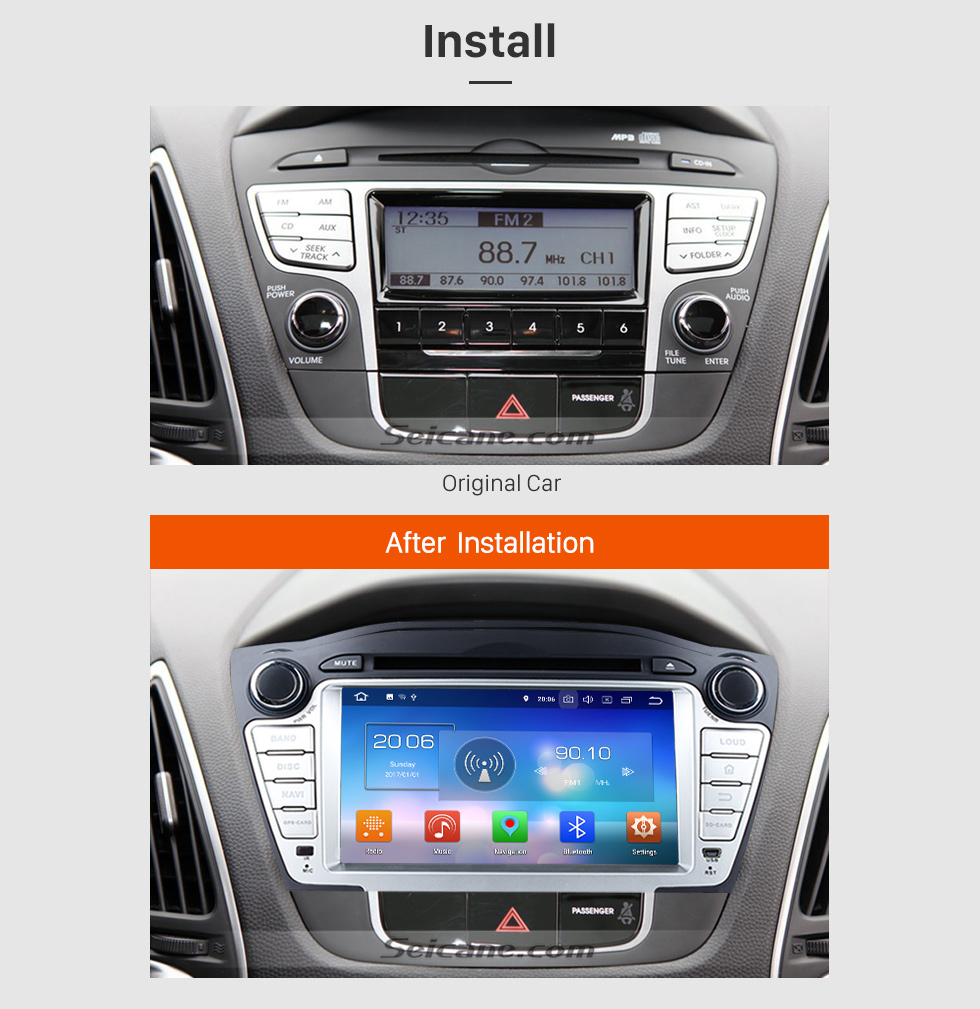 Seicane Android 8.0 GPS navigation system for 2009-2014 Hyundai TUCSON with DVD player Radio HD 1024*600 touch screen OBD2 DVR Rearview camera TV 1080P Video 3G WIFI Steering Wheel Control Bluetooth USB SD Mirror link Seicane Android 8.0 GPS navigation system for 2009-2014 Hyundai TUCSON with DVD player Radio HD 1024*600 touch screen OBD2 DVR Rearview camera TV 1080P Video 3G WIFI Steering Wheel Control Bluetooth USB SD Mirror link