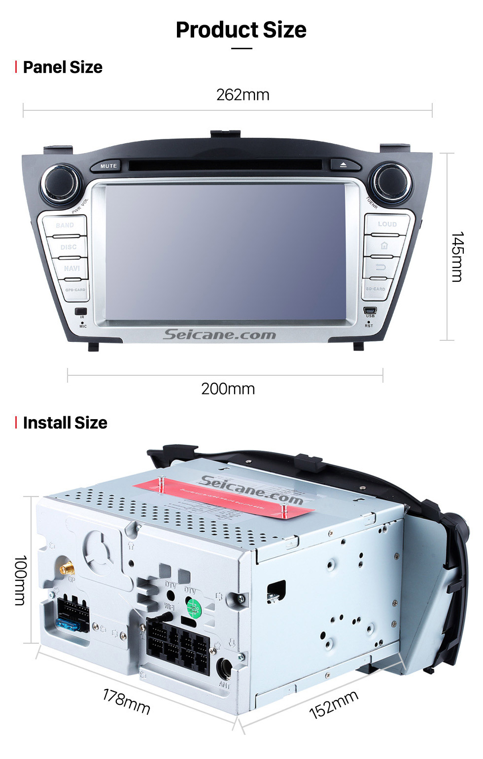 Seicane 2009-2015 Hyundai IX35 Android 8.0 HD 1024*600 touch screen DVD player GPS navigation system Radio Bluetooth OBD2 DVR Rearview camera TV 3G WIFI Steering Wheel Control USB SD 1080P Video Mirror link Seicane 2009-2015 Hyundai IX35 Android 8.0 HD 1024*600 touch screen DVD player GPS navigation system Radio Bluetooth OBD2 DVR Rearview camera TV 3G WIFI Steering Wheel Control USB SD 1080P Video Mirror link
