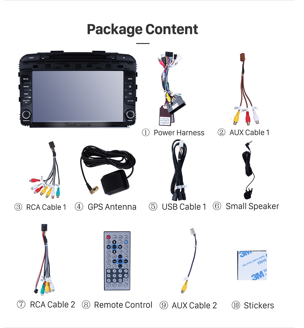 Seicane Android 8.0 radio DVD Player GPS navigation System for 2015 2016 KIA SORENTO with Touch Screen Bluetooth Music Mirror Link OBD2 3G WiFi AUX Steering Wheel Control Backup Camera Seicane Android 8.0 radio DVD Player GPS navigation System for 2015 2016 KIA SORENTO with Touch Screen Bluetooth Music Mirror Link OBD2 3G WiFi AUX Steering Wheel Control Backup Camera