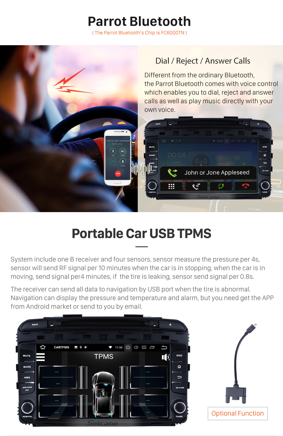 Seicane 9 inch Touchscreen 2015 2016 KIA SORENTO Android 8.0 Radio DVD Player GPS Navigation System with Bluetooth Music DVR 4G WIFI Mirror Link Backup Camera DAB+ TPMS Seicane 9 inch Touchscreen 2015 2016 KIA SORENTO Android 8.0 Radio DVD Player GPS Navigation System with Bluetooth Music DVR 4G WIFI Mirror Link Backup Camera DAB+ TPMS