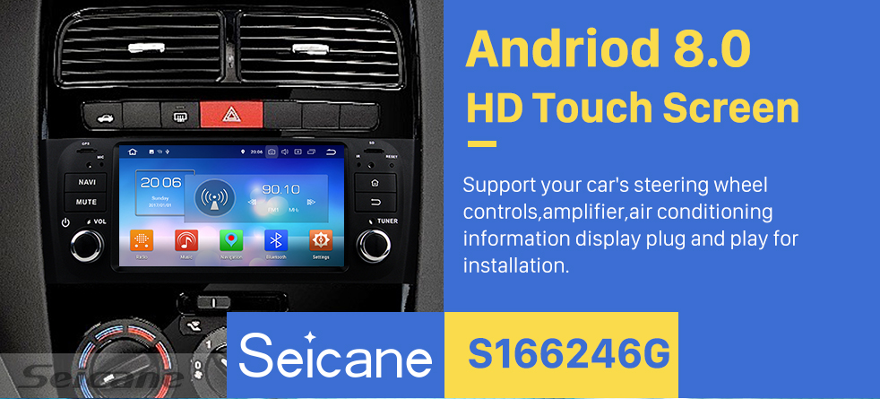 Seicane 2007-2013 FLAT LINEA Android 8.0 Radio-DVD-Spieler GPS-Navigationssystem DVR DAB + TPMS Backup-Kamera-Spiegel-Link- Seicane 2007-2013 FLAT LINEA Android 8.0 Radio-DVD-Spieler GPS-Navigationssystem DVR DAB + TPMS Backup-Kamera-Spiegel-Link-