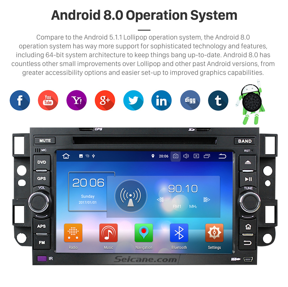 Seicane 2006-2011 Chevy Chevrolet EPICA Android 8.0 HD 1024*600 touch screen DVD player GPS navigation system Bluetooth Radio OBD2 DVR TV 1080P Video 3G WIFI Steering Wheel Control USB SD backup camera Mirror link Seicane 2006-2011 Chevy Chevrolet EPICA Android 8.0 HD 1024*600 touch screen DVD player GPS navigation system Bluetooth Radio OBD2 DVR TV 1080P Video 3G WIFI Steering Wheel Control USB SD backup camera Mirror link