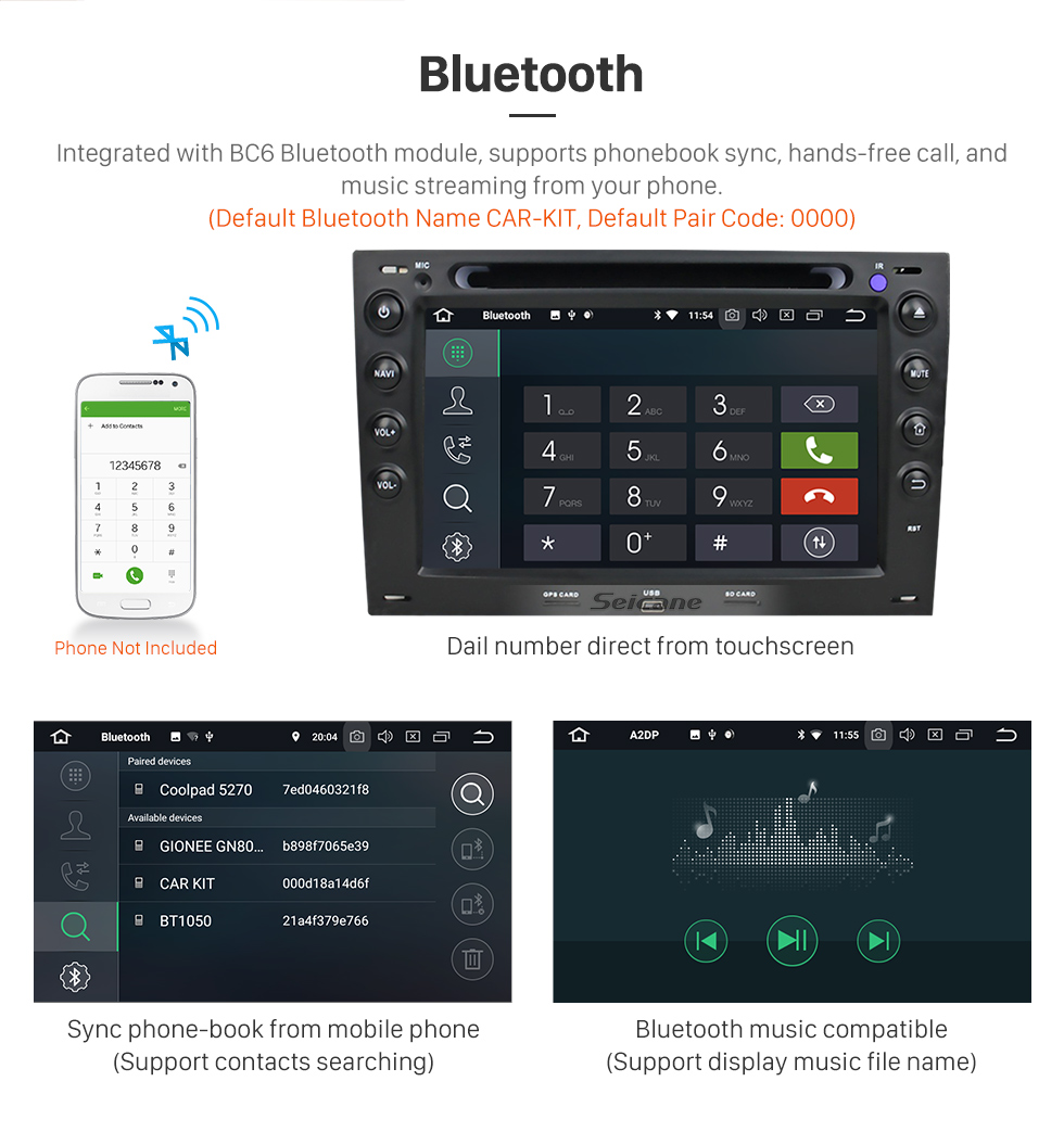 Seicane Android 8.0 Autoradio GPS stéréo pour 2003-2010 Renault Megane avec Bluetooth Miroir Lien OBD2 3G WiFi CD Lecteur de DVD Contrôle Volant Vidéo HD 1080p Seicane Android 8.0 Autoradio GPS stéréo pour 2003-2010 Renault Megane avec Bluetooth Miroir Lien OBD2 3G WiFi CD Lecteur de DVD Contrôle Volant Vidéo HD 1080p