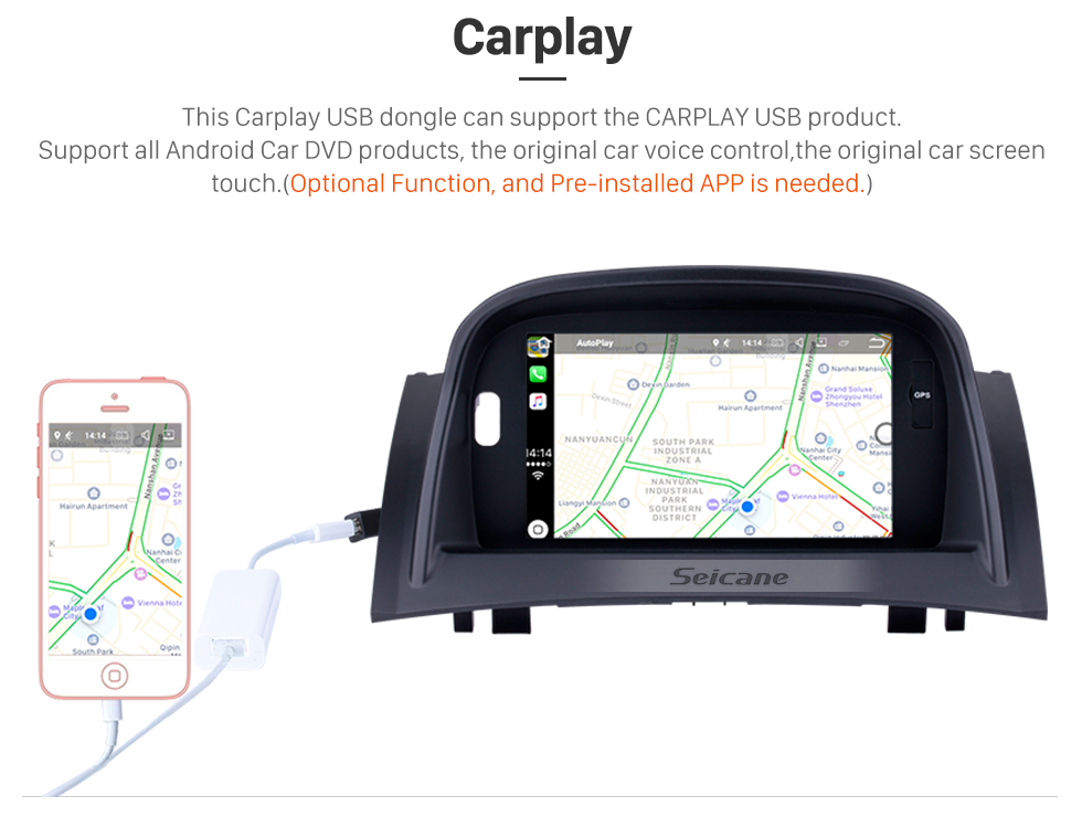 Seicane Android 8.0 écran tactile HD pour 2004-2009 Renault Megane II avec commande au volant caméra de recul Radio DVD GPS Système de navigation Bluetooth 4G WIFI Seicane Android 8.0 écran tactile HD pour 2004-2009 Renault Megane II avec commande au volant caméra de recul Radio DVD GPS Système de navigation Bluetooth 4G WIFI