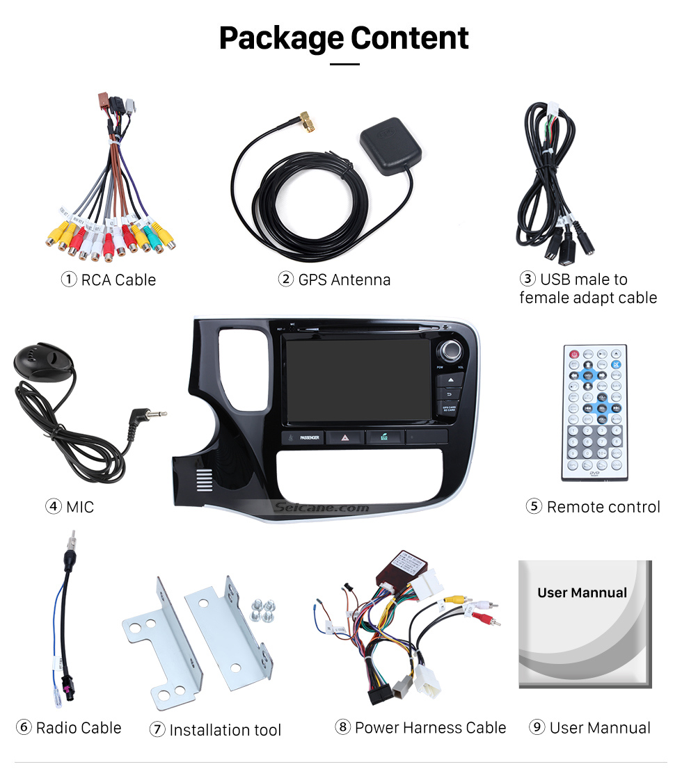 Seicane 2014 2015 2016 Mitsubishi OUTLANDER Android 8.0 DVD player Radio GPS navigation system Bluetooth HD 1024*600 touch screen Mirror link OBD2 DVR Rearview camera TV 1080P Video 3G WIFI Steering Wheel Control USB Seicane 2014 2015 2016 Mitsubishi OUTLANDER Android 8.0 DVD player Radio GPS navigation system Bluetooth HD 1024*600 touch screen Mirror link OBD2 DVR Rearview camera TV 1080P Video 3G WIFI Steering Wheel Control USB