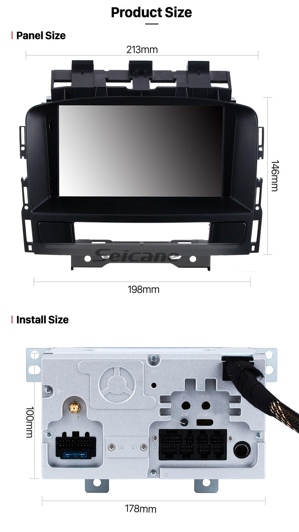 Seicane OEM Android 8.0 Radio DVD player GPS navigation system for 2010-2013 OPEL Astra J with HD touch screen Bluetooth OBD2 DVR Rearview camera TV 1080P Video 3G WIFI Steering Wheel Control USB Mirror link Seicane OEM Android 8.0 Radio DVD player GPS navigation system for 2010-2013 OPEL Astra J with HD touch screen Bluetooth OBD2 DVR Rearview camera TV 1080P Video 3G WIFI Steering Wheel Control USB Mirror link